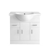850mm Gloss Basin Vanity Unit Sink Cabinet Bathroom Toilet Storage Furniture