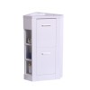 Bathroom Vanity Corner Unit Floor Standing Compact Sink Cabinet Storage Furniture Gloss White