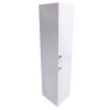 Gloss White 1400mm Tall Cupboard Wall Hung Cabinet Bathroom Furniture 2 Door