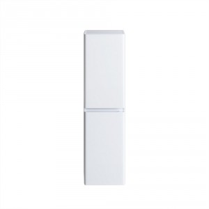 1400mm Tall Bathroom Storage Cabinet Cupboard Wall Hung Soft Close Furniture Unit Gloss White