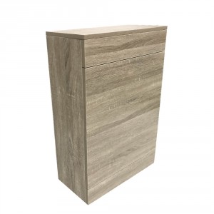 Modern Back To Wall Toilet Cistern Unit Bathroom Furniture 500mm Grey Oak