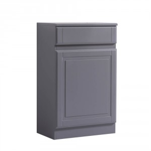 Back to Wall Toilet Concealed Cistern Housing Without Toilet & Cistern 502 mm Gloss Grey
