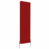 Bern 1800 x 560mm Traditional Signal Red Triple Vertical Column Radiator