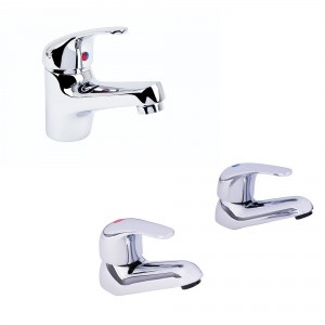 Tranquil Basin Mixer and Bath Tap Pack