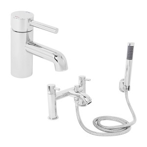 Nairn bath filler & basin tap set