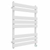Juva 800 x 600mm White Flat Panel Thermostatic Touch Control Electric Heated Towel Rail