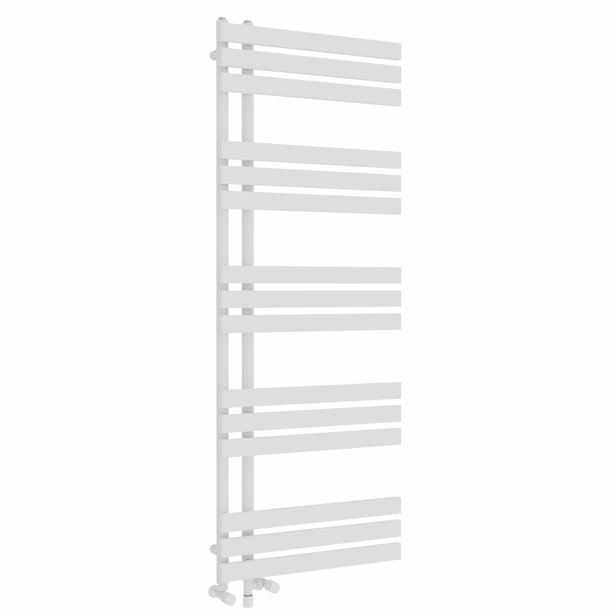 Koli 1600 x 600mm Dual Fuel White Simple Electric Heated Towel Rail
