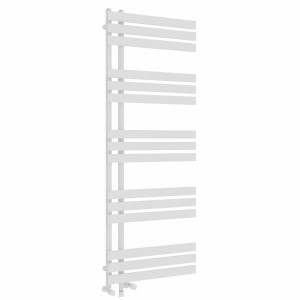 Koli 1600 x 600mm Dual Fuel White Simple Electric Heated Towel Rail
