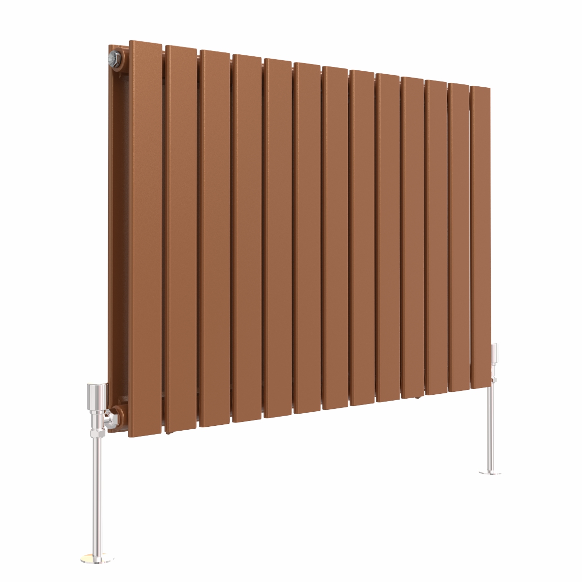 Karlstad 600 x 886mm Metallic Bronze Double Flat Panel Horizontal Designer Radiator