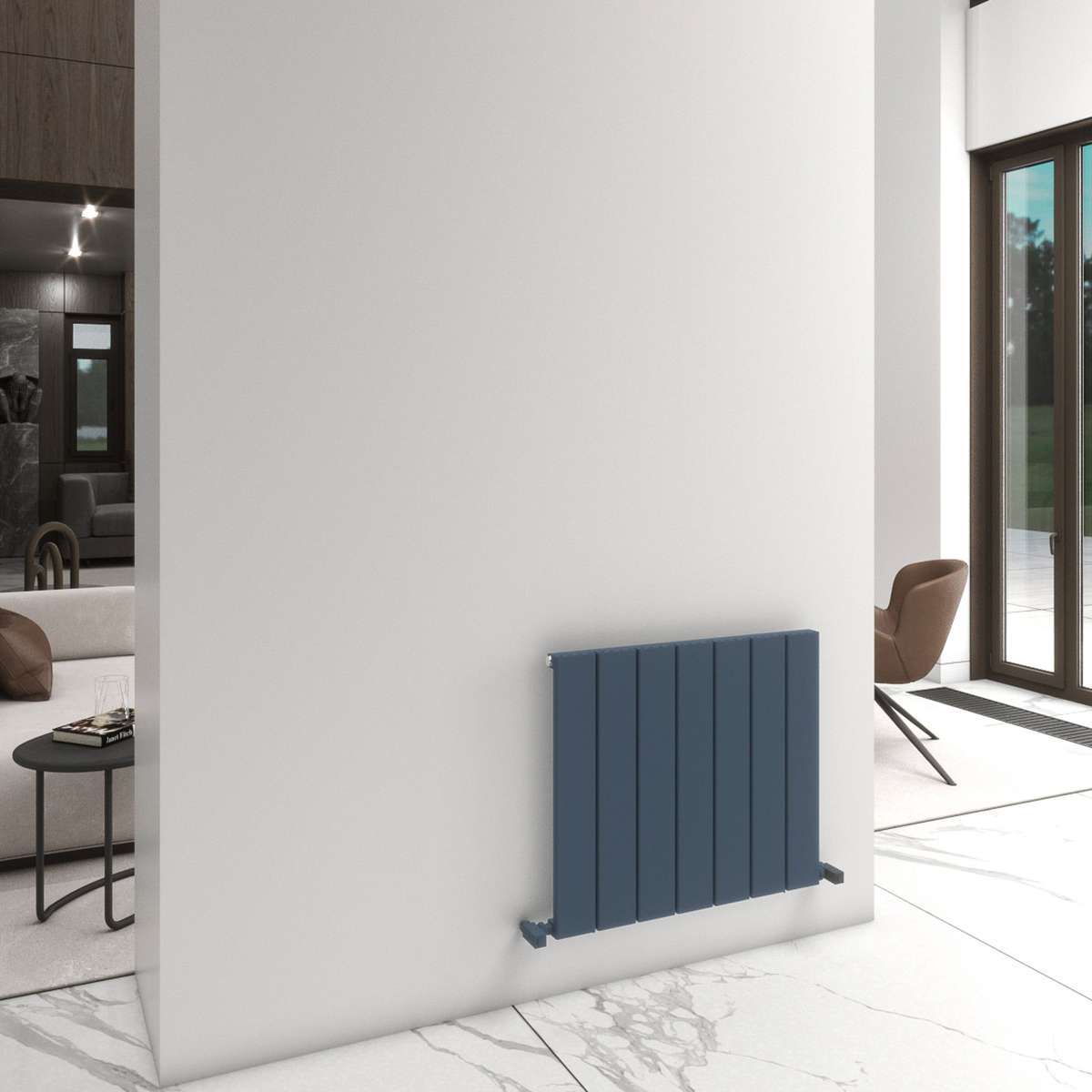 Carisa Angers 600 x 695mm Anthracite Designer Aluminium Radiator