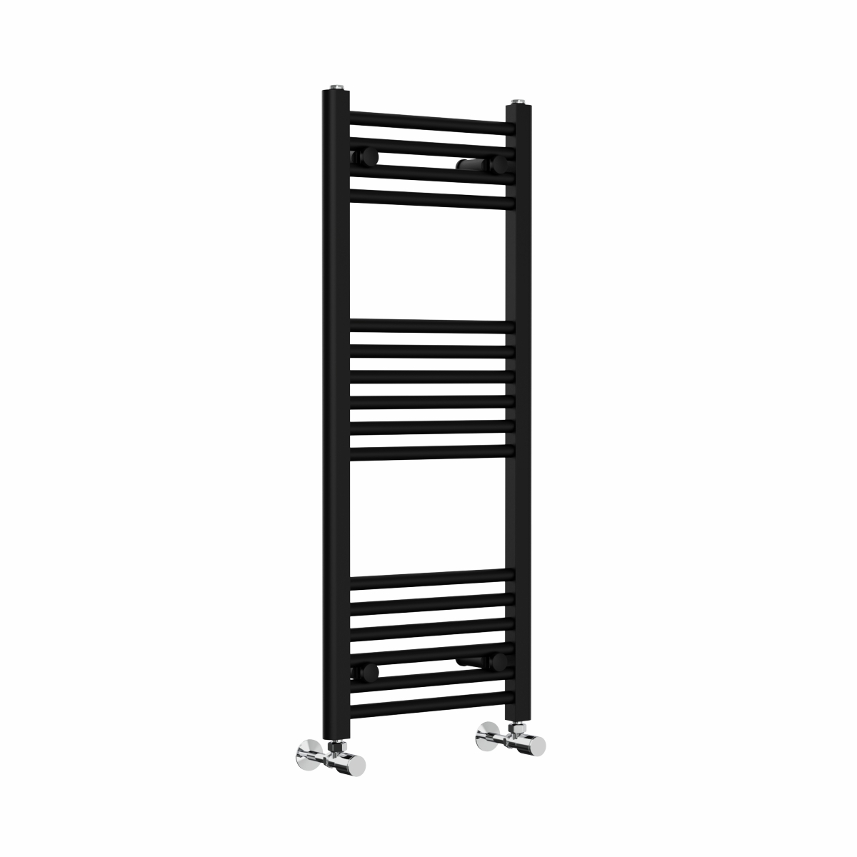 Bergen 1000 x 400mm Straight Black Heated Towel Rail
