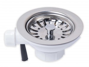 Stainless Steel Basket Strainer with overflow connection