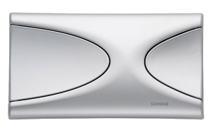 Schwab by Fluidmaster Targa Matt Chrome Flush Button Plate