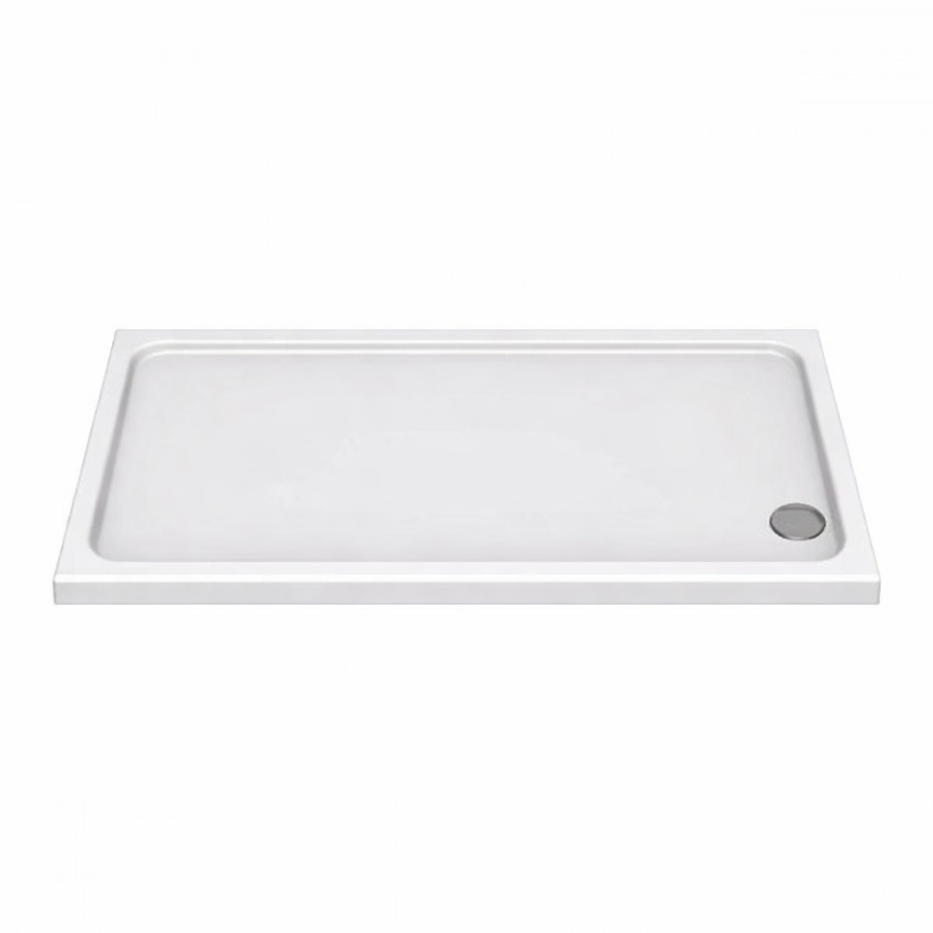 KStone - Anti-Slip 1200 x 900mm Rectangular Shower Tray - White - KS12090SR