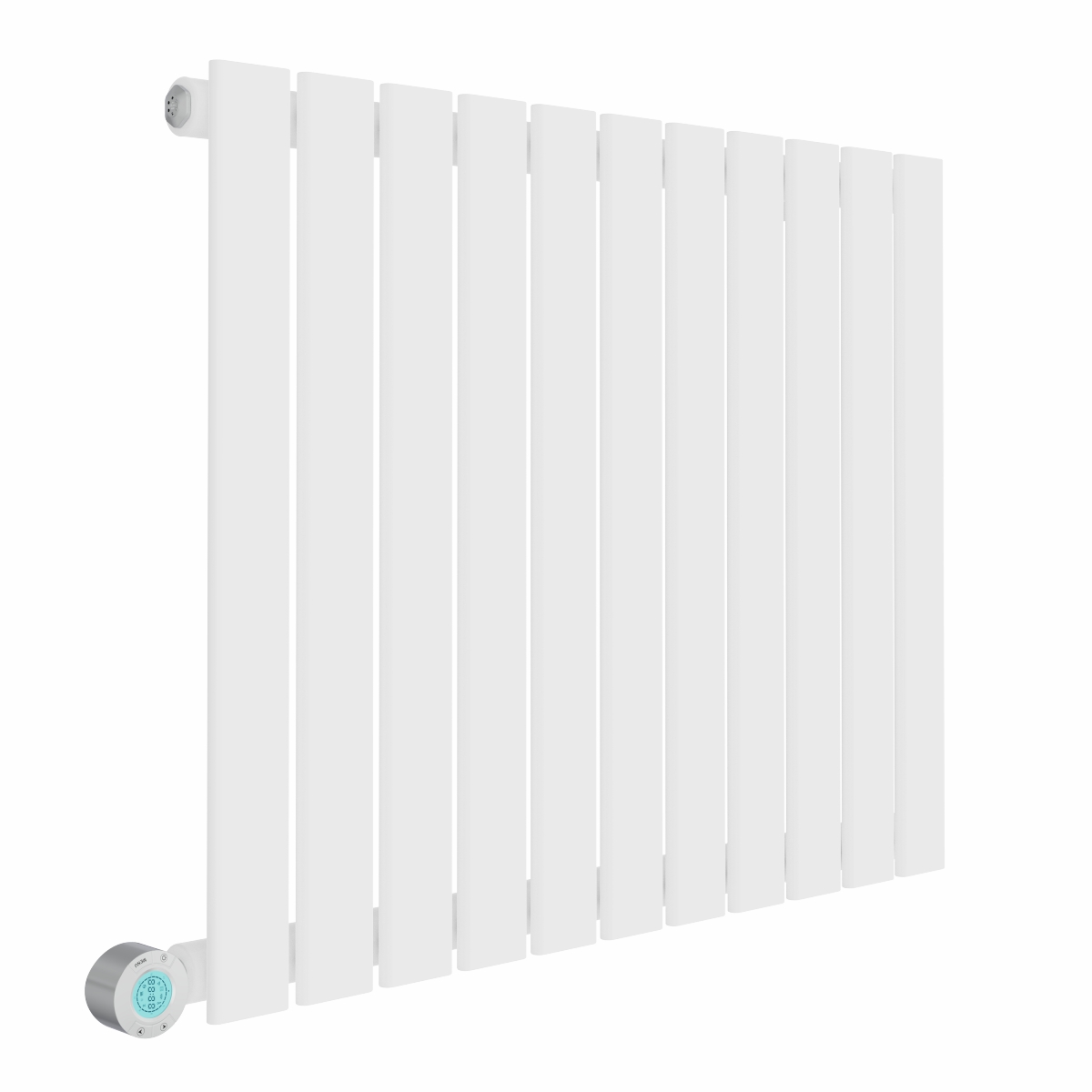 Karlstad 600 x 750mm White Flat Panel Horizontal Wifi Electric Radiator - 800W