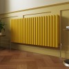 Norden 600 x 1417mm Zinc Yellow Double Horizontal Oval Column Designer Radiator