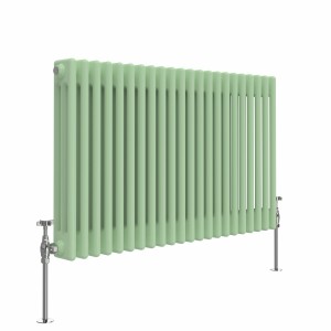 Bern 600 x 1010mm Pastel Green Triple Horizontal Column Radiator