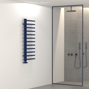 Carisa Terra L 1200 x 500mm Navy Blue Designer Aluminium Towel Rail