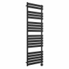 Juva 1800 x 600mm Satin Black Flat Panel Thermostatic Touch Control Wifi Electric Heated Towel Rail