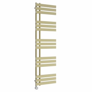 Koli 1600 x 450mm Brushed Brass Thermostatic Touch Control Electric Heated Towel Rail