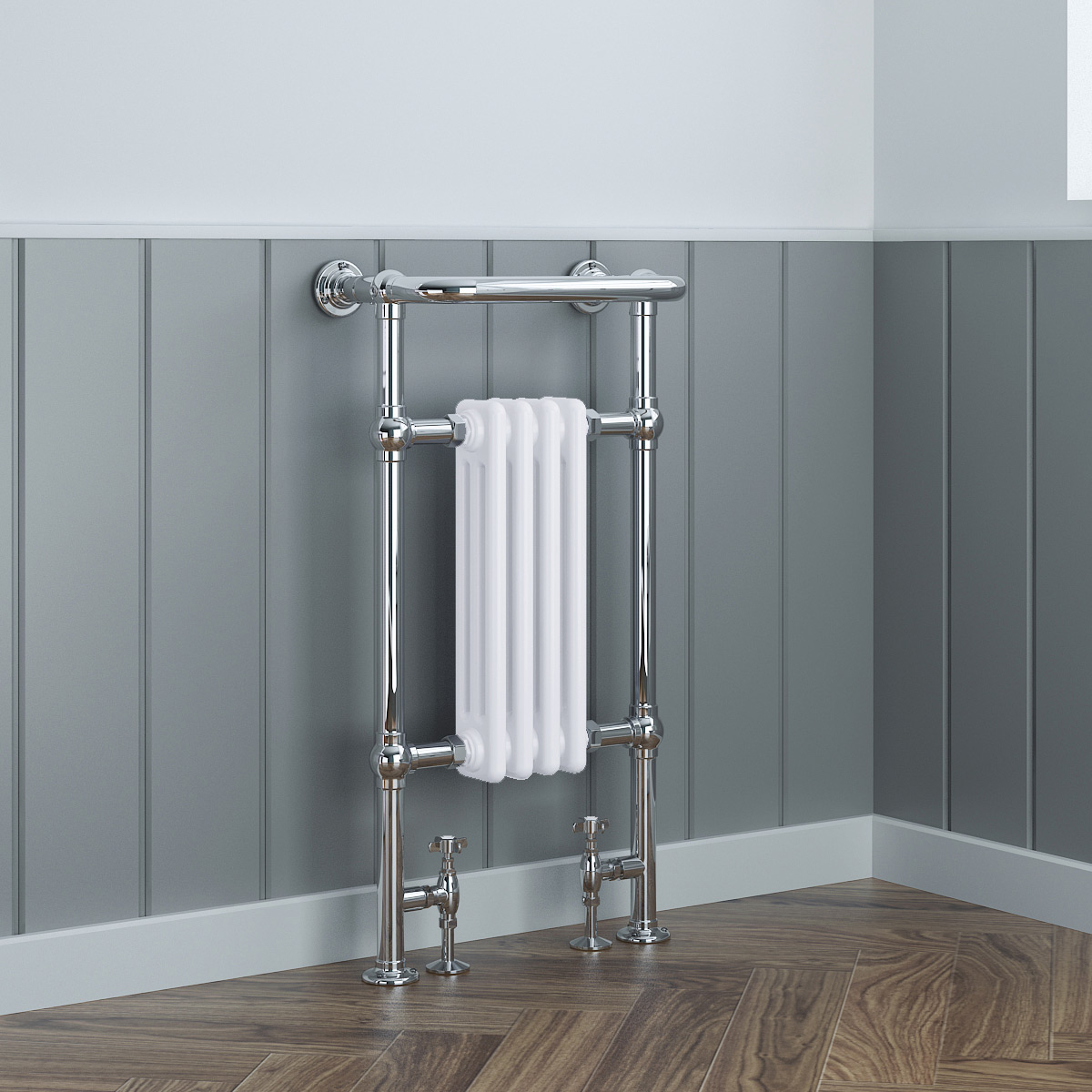 Traditional Bathroom Heated Towel Rail Column Radiator ...