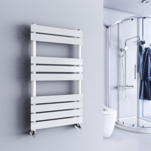 Juva 950 x 500mm White Flat Panel Heated Towel Rail