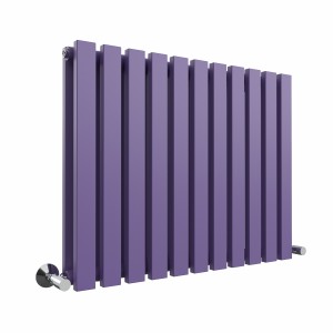 Lulea Elegant Purple Flat Panel Horizontal Designer Radiator - Choice Of Sizes