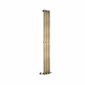 Lulea Black Gold Vertical Column Coloured Radiator - Choice of Size