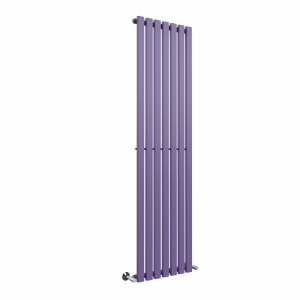 Lulea 1800 x 480mm Elegant Purple Single Flat Panel Vertical Designer Radiator