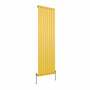 Karlstad 1800 x 546mm Zinc Yellow Single Flat Panel Vertical Designer Radiator