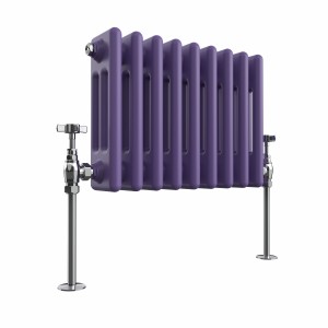 Bern 300 x 425mm Elegant Purple Triple Horizontal Column Radiator