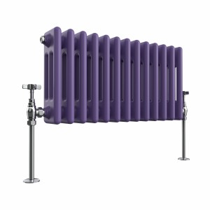 Bern 300 x 605mm Elegant Purple Triple Horizontal Column Radiator