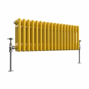 Bern 300 x 830mm Zinc Yellow Triple Horizontal Column Radiator