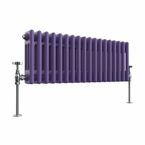 Bern 300 x 830mm Elegant Purple Triple Horizontal Column Radiator