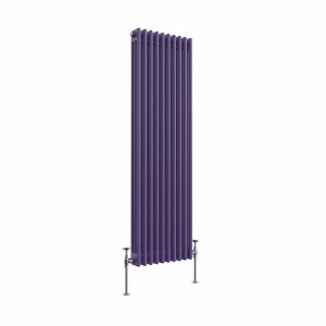 Bern 1500 x 470mm Elegant Purple Triple Vertical Column Radiator