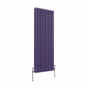 Bern 1500 x 560mm Elegant Purple Triple Vertical Column Radiator