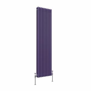 Bern 1800 x 470mm Elegant Purple Triple Vertical Column Radiator