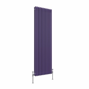 Bern 1800 x 560mm Elegant Purple Triple Vertical Column Radiator