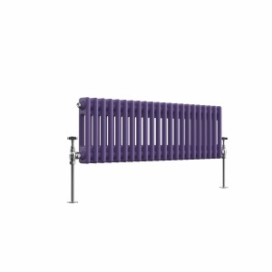 Bern 300 x 1010mm Elegant Purple Double Horizontal Column Radiator