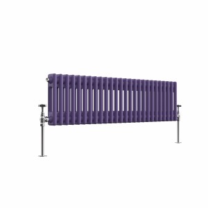 Bern 300 x 1190mm Elegant Purple Double Horizontal Column Radiator