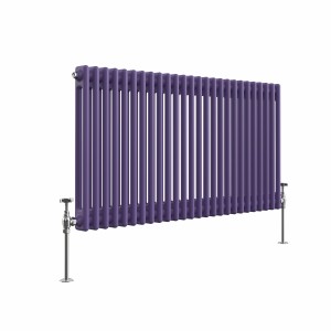 Bern 600 x 1190mm Elegant Purple Double Horizontal Column Radiator