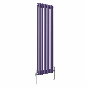 Bern 1500 x 290mm Elegant Purple Double Vertical Column Radiator