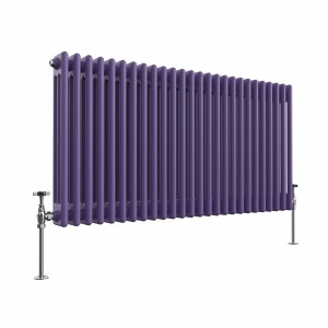 Bern 600 x 1190mm Elegant Purple Triple Horizontal Column Radiator