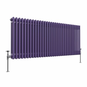 Bern 600 x 1460mm Elegant Purple Triple Horizontal Column Radiator