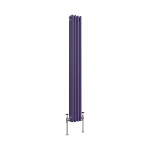 Bern 1500 x 200mm Elegant Purple Triple Vertical Column Radiator