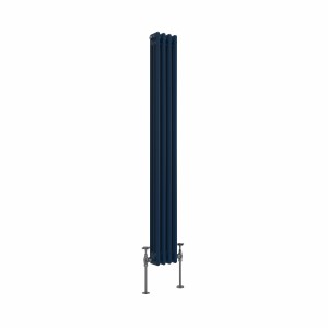 Bern 1500 x 200mm Sapphire Blue Triple Vertical Column Radiator