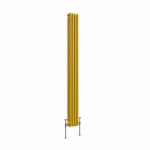 Bern 1800 x 200mm Zinc Yellow Triple Vertical Column Radiator