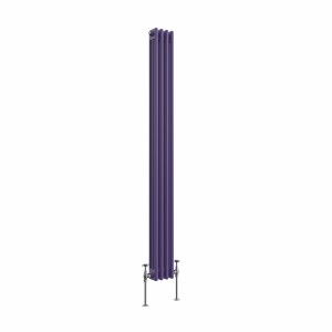 Bern 1800 x 200mm Elegant Purple Triple Vertical Column Radiator