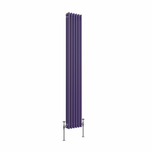 Bern 1800 x 290mm Elegant Purple Triple Vertical Column Radiator