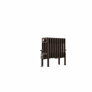 Bern 300 x 425mm Traditional Black Copper Horizontal Four Column Radiator